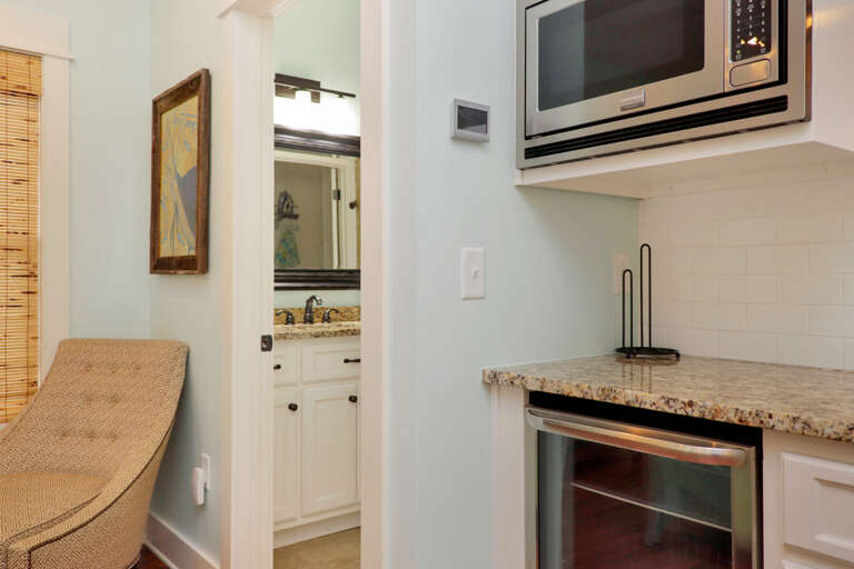 Kitchenette and Full Bathroom