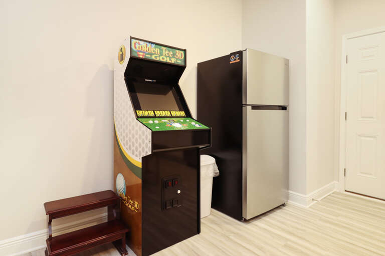 Lounging Room with Arcade Game