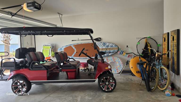 Garage With Beach Items