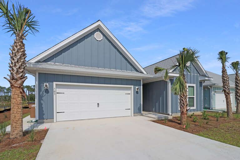 Driveway with Enclosed Garage
