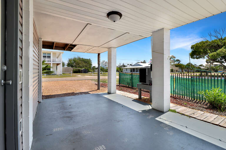 Covered Parking Under House