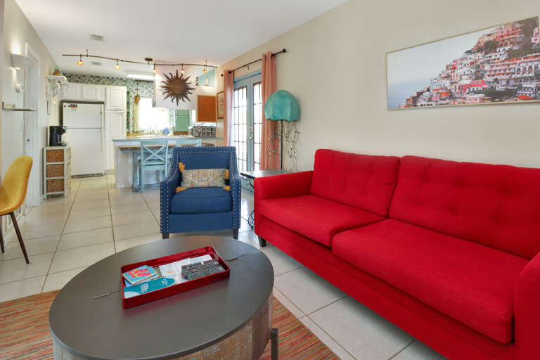 Living Area and Kitchen