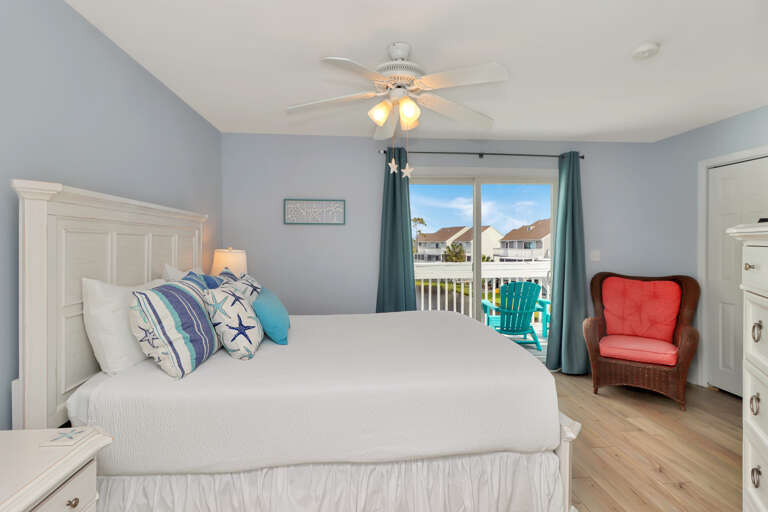 Bedroom 1 - View onto Deck
