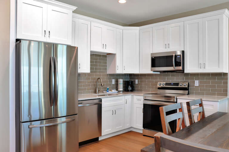 Open Kitchen into Dining Area