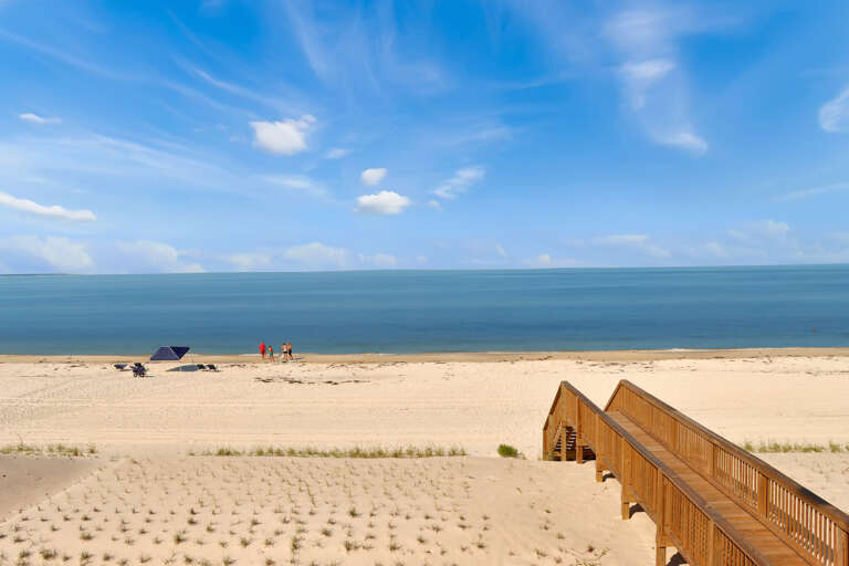 Beachfront View from Covered Deck