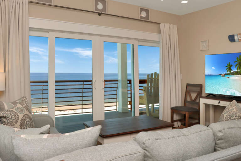Beachfront Living Room View