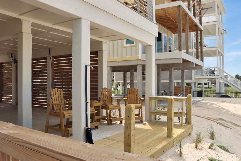 Beach Front Patio Under House