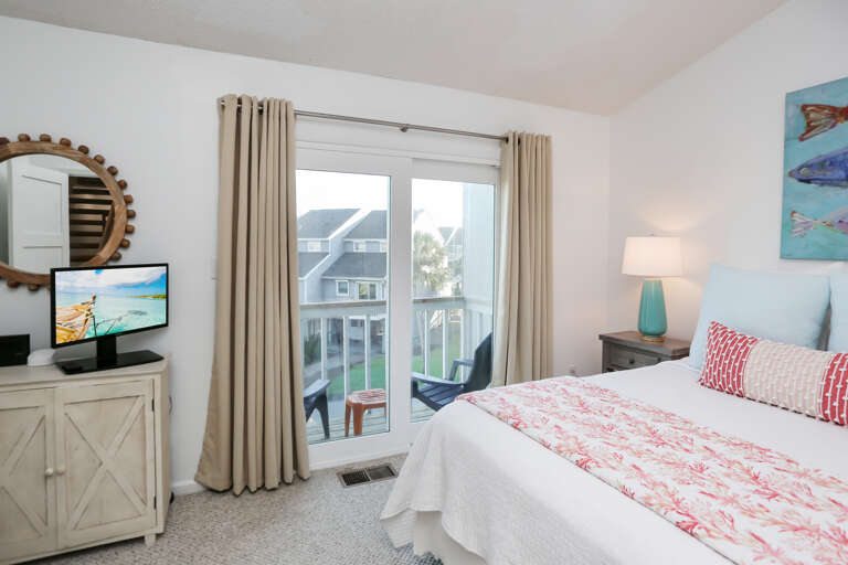 Bedroom 2 - TV & Deck View