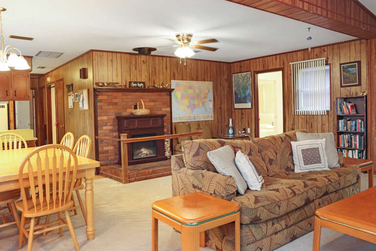 Upstairs Living and Dining Area