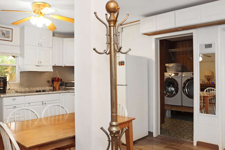 Ground Floor Dining Area and Full Bath with Laundry