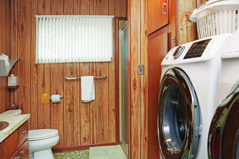 Downstairs Full Bath with Laundry