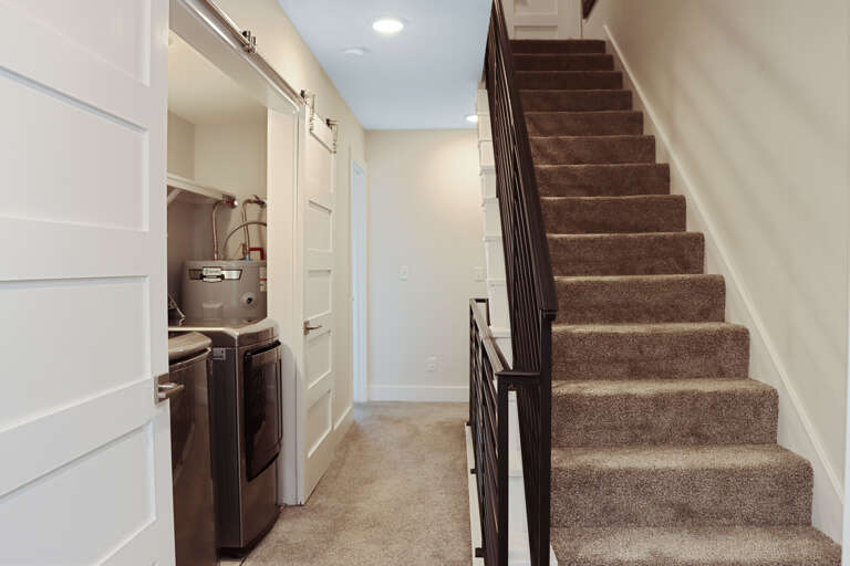 First Floor Hallway with Laundry