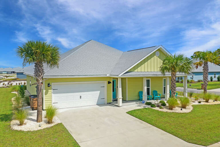 Two Car Garage and Wide Driveway