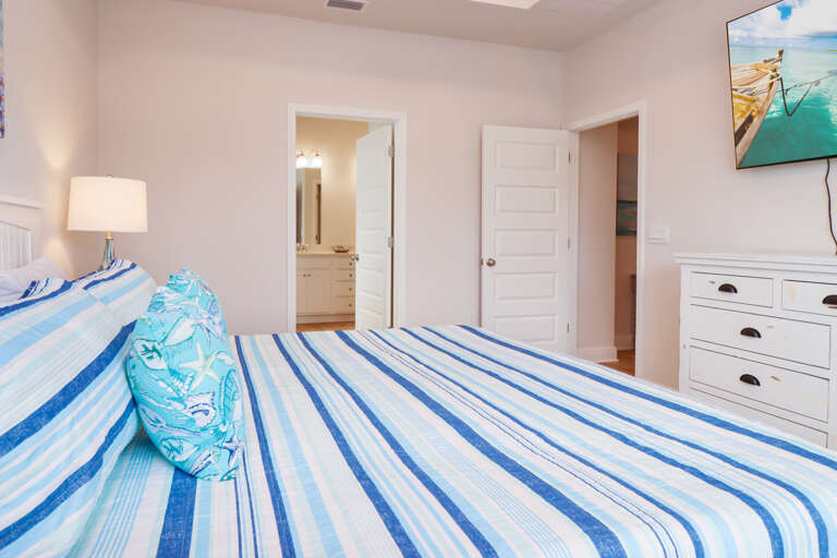 Bedroom 4 with Master Bath and TV