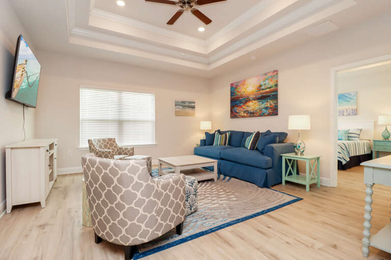 Living Room and Bedroom