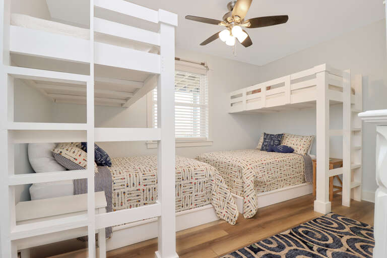 Bedroom 2 with Custom Bunk Beds