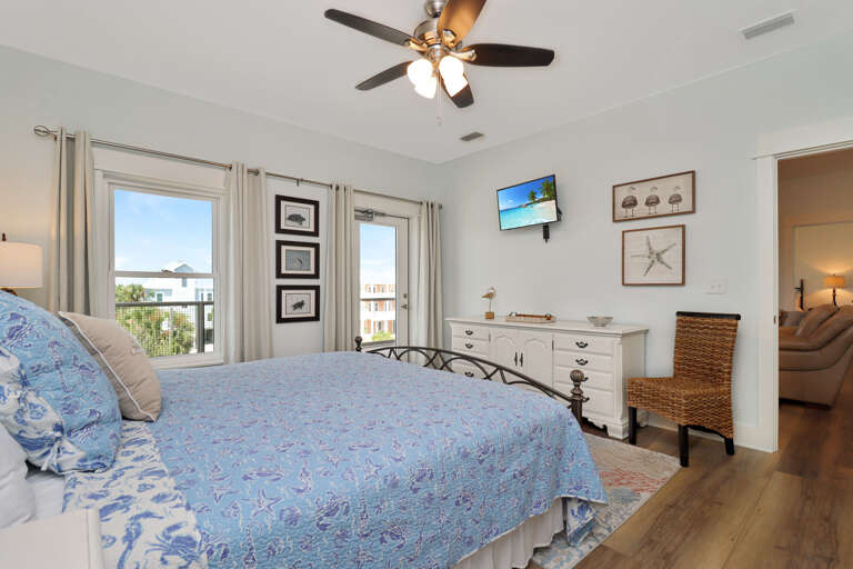 Bedroom 5 - TV and View