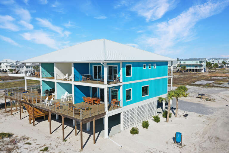 Relax on Large Beachfront Deck