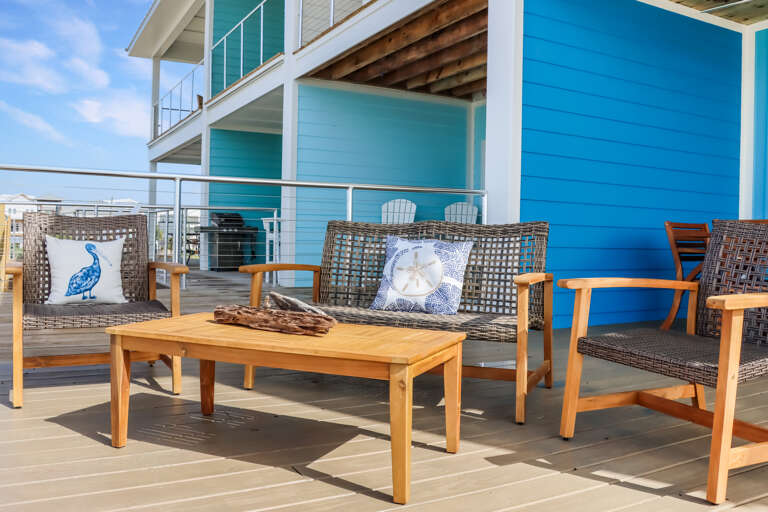 Sitting Area on Beach Front Deck
