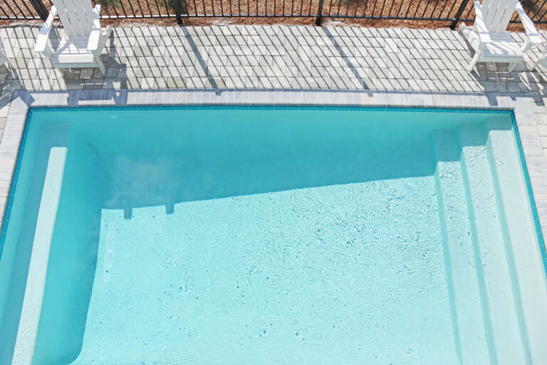 View of Private Pool from First Floor Deck