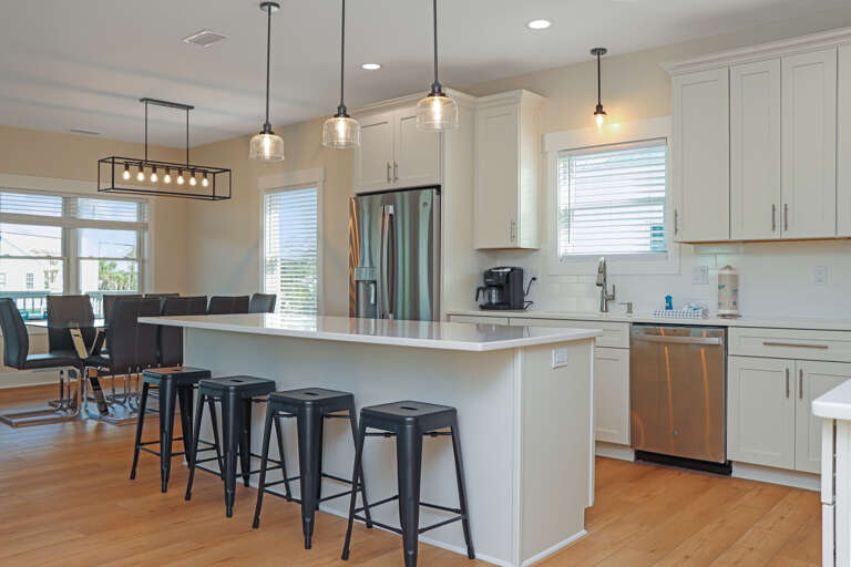 Kitchen Bar Seating and Dining Area