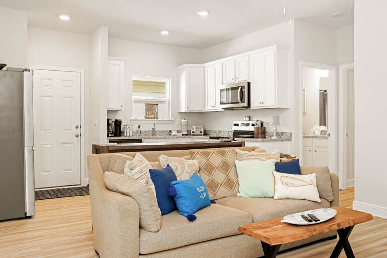 Den with Living Area, Kitchenette and a Private Bedroom and Bath