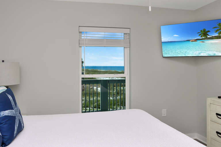 Bedroom 1 - View and TV