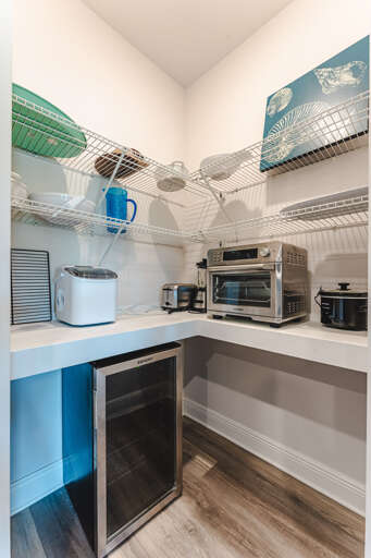 Pantry with wine cooler