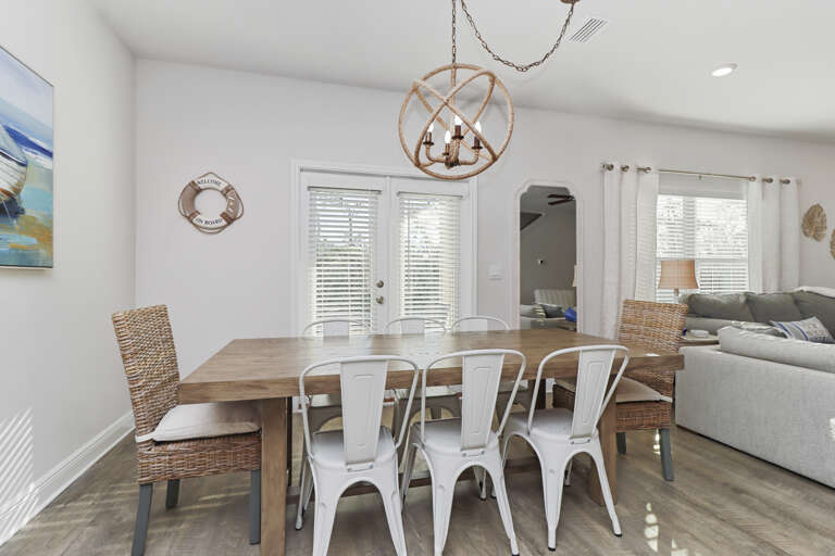 Dining Area View onto Back Porch