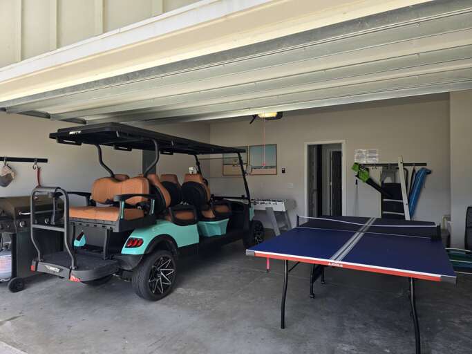 Enclosed Garage Area Game Tables
