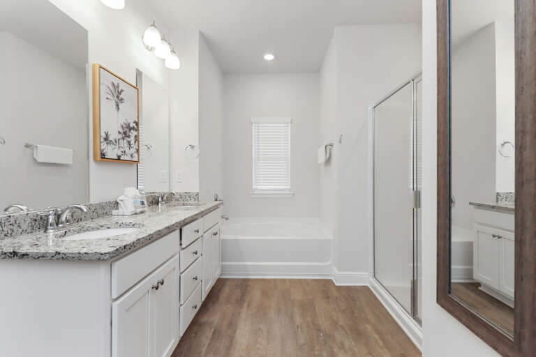 Bedroom 2 - Master Bath Tub and Separate Shower