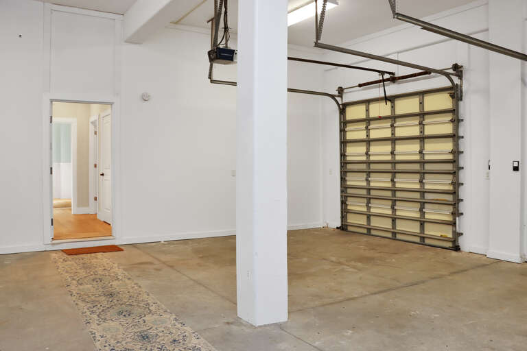 Enclosed Garage with View into Ground Floor