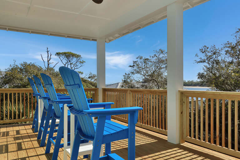 Have a Seat on Top Floor Deck