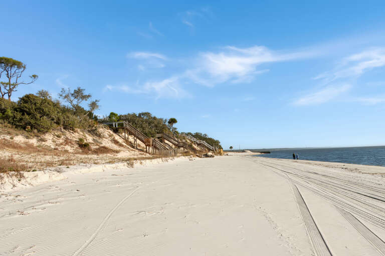Indian Pass Boat Ramp at End of Beach