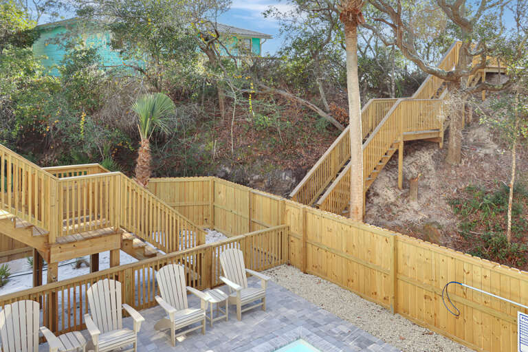 Sitting Between the Palms