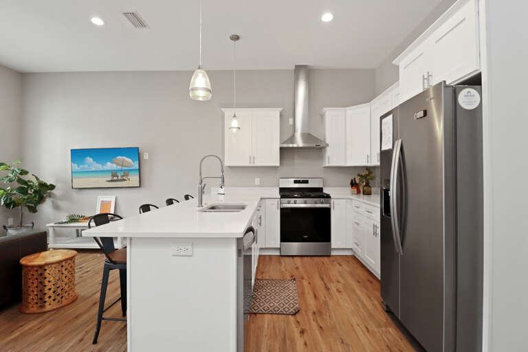 Kitchen and Living Room