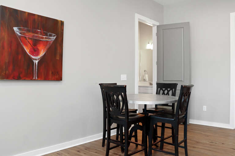 Dining Area with Half Bath