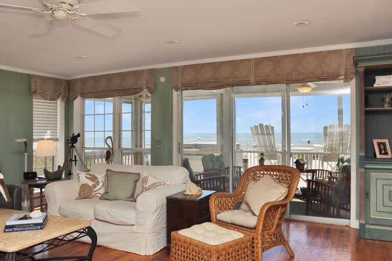 Amazing Views of the Beach from Living Room