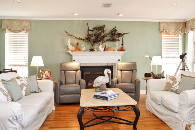 Comfortable Leather Recliners in Living Room