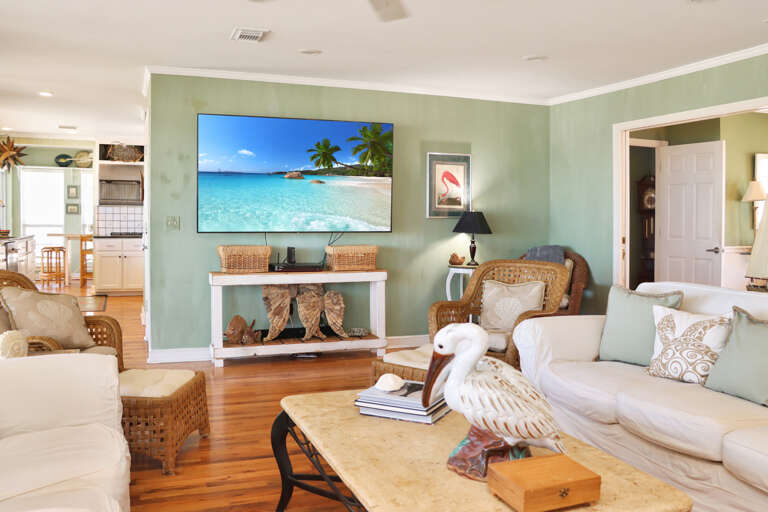 Living Room with Large TV