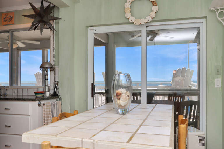 Small Dining Area with Beachfront Views