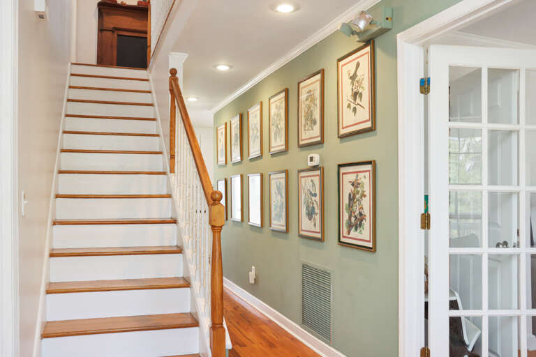 Staircase Leading from Main Floor to Second Level