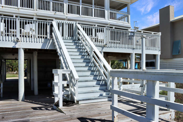 Main Floor Deck Has Access to Private Beach Boardwalk