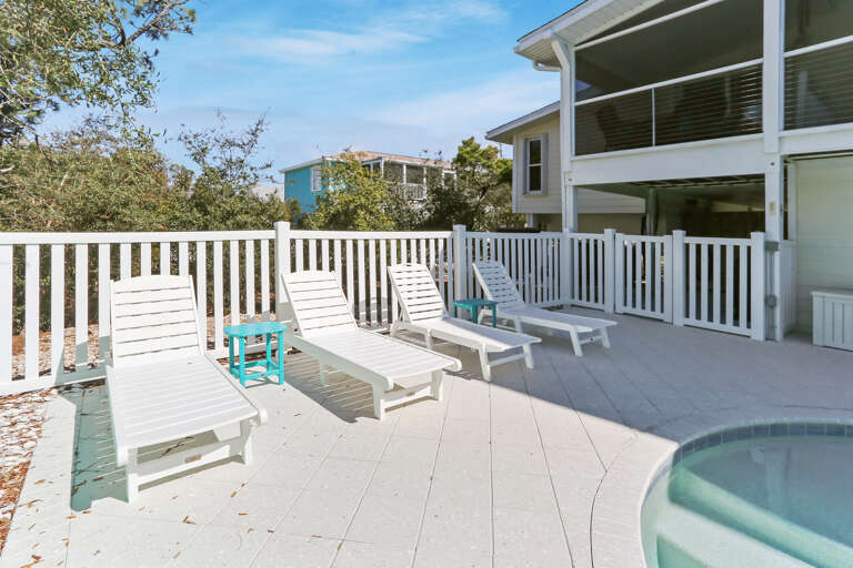 Lounging Around Private Pool