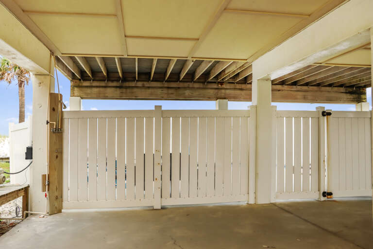 Outdoor Shower Under House