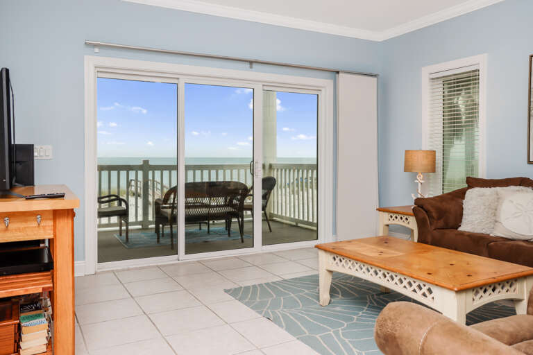 First Floor Living Area with Beach View First Floor Living Area with Beach View