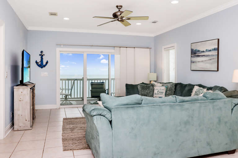 View of Beachfront Deck from Living Room View of Beachfront Deck from Living Room