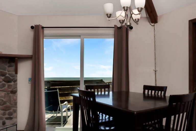 Beach Front Dining Area