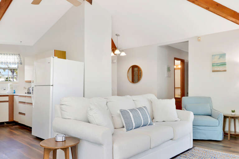 Living Room, Kitchen and Full Bathroom