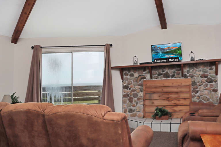 Living Room View and TV